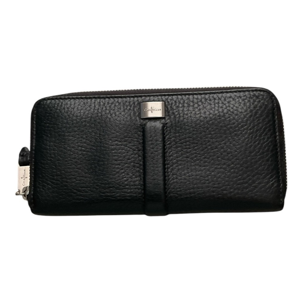 Cole Haan Black Pebbled Leather Wallet